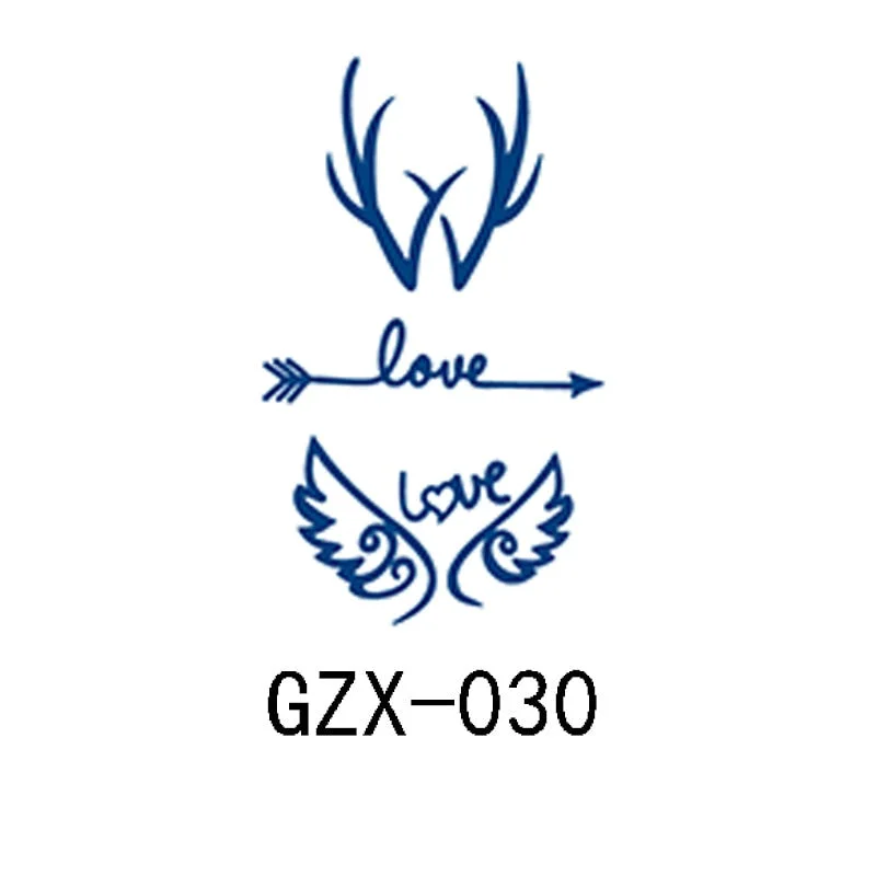 Herbal Semi-Permanent Tattoo Sticker Net Red Tattoo Sticker Waterproof Sweat Lasting Herbal Tattoo Sticker