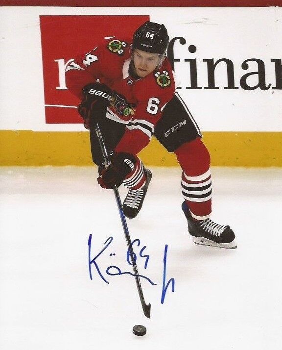 David Kampf signed Chicago Blackhawks 8x10 Photo Poster painting autographed Hawks 3