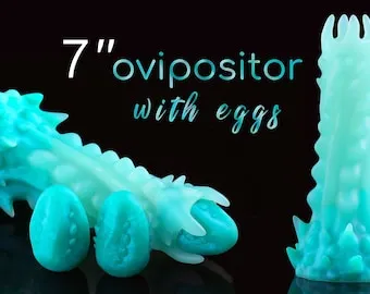 pornhint Pornhint Ovipositor With Eggs - Small eggs- Kegel Eggs - Silicone Eggs - Squishy Eggs - Vaginal Eggs - Adult Toys - Sex Toy -Mature