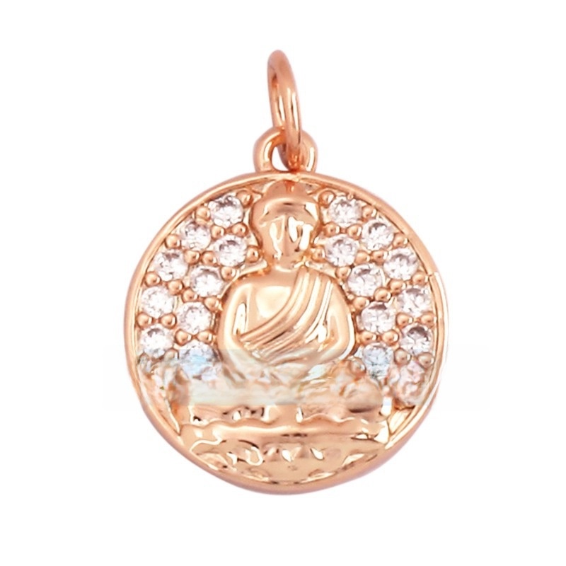 1 Piece Copper Buddha Pendant Jewelry Accessories