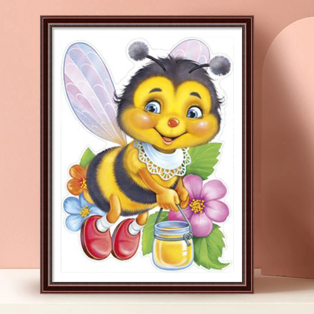 Full Round Diamond Painting 30*40cm - Little Bee