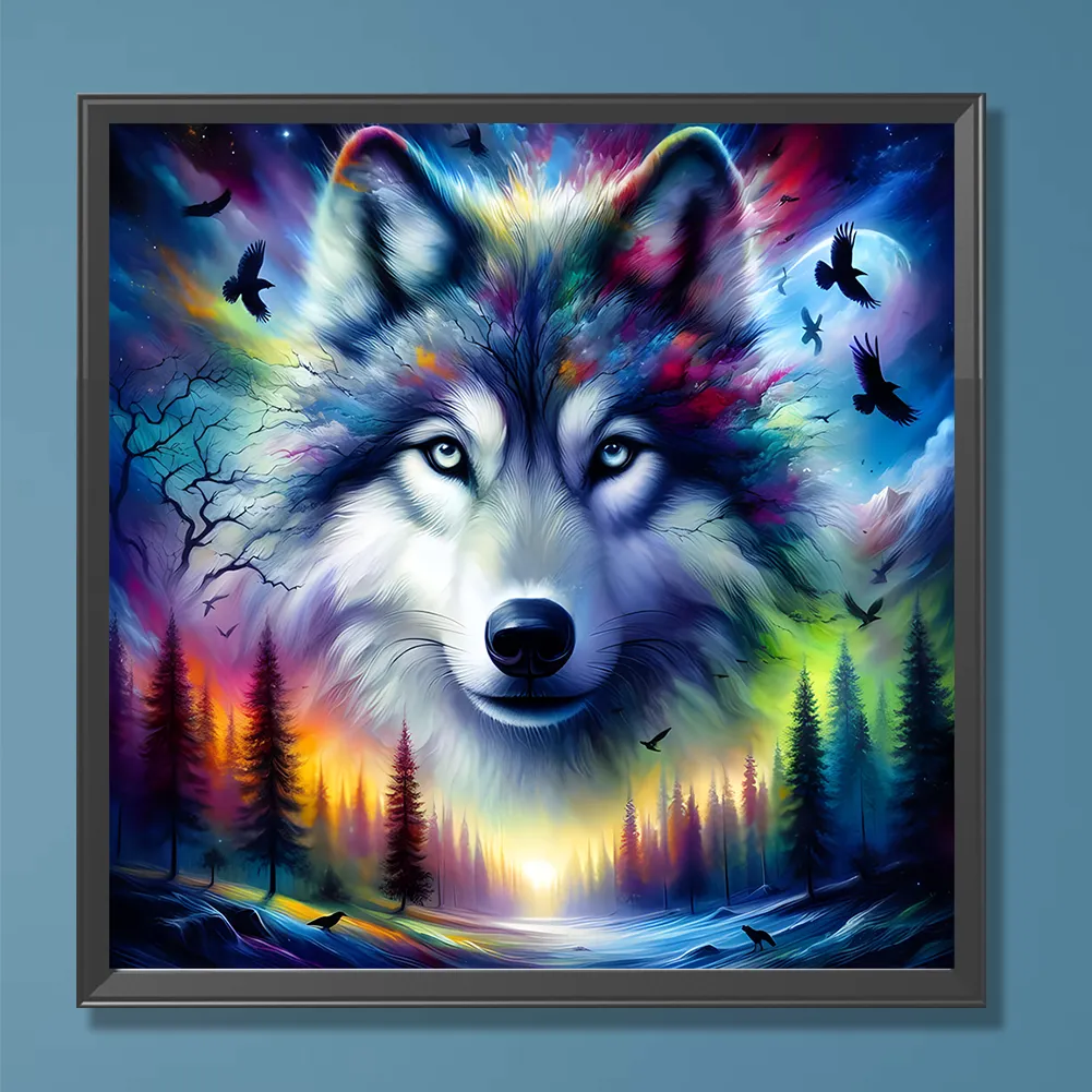Diamond Painting - Full Round Drill - Wolf(Canvas|30*30cm)