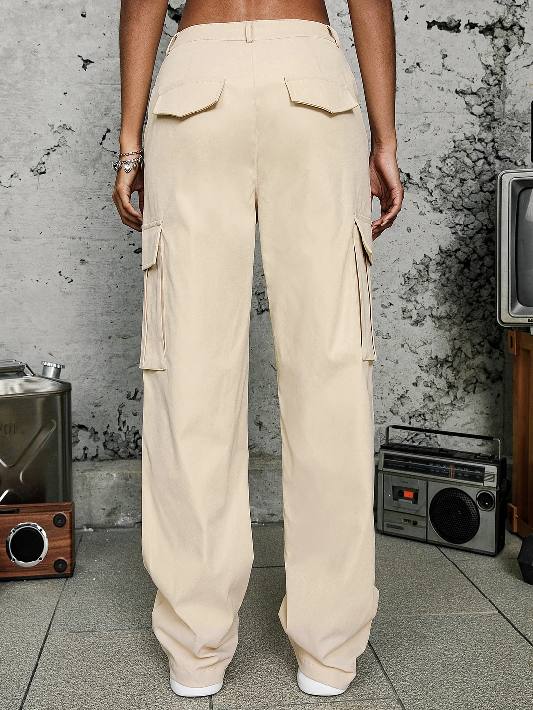 Flap Pocket Side Cargo Pants