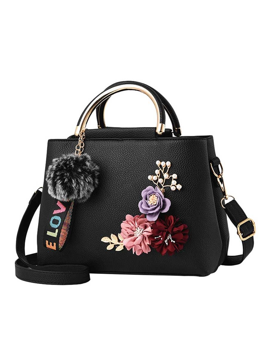 Artificial Flower Handbag Stereo Flowers Messenger Bag