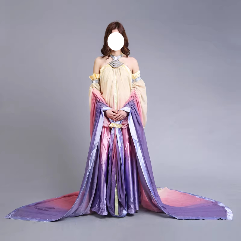 Padme Amidala Rainbow Lake Dress Cosplay Costume