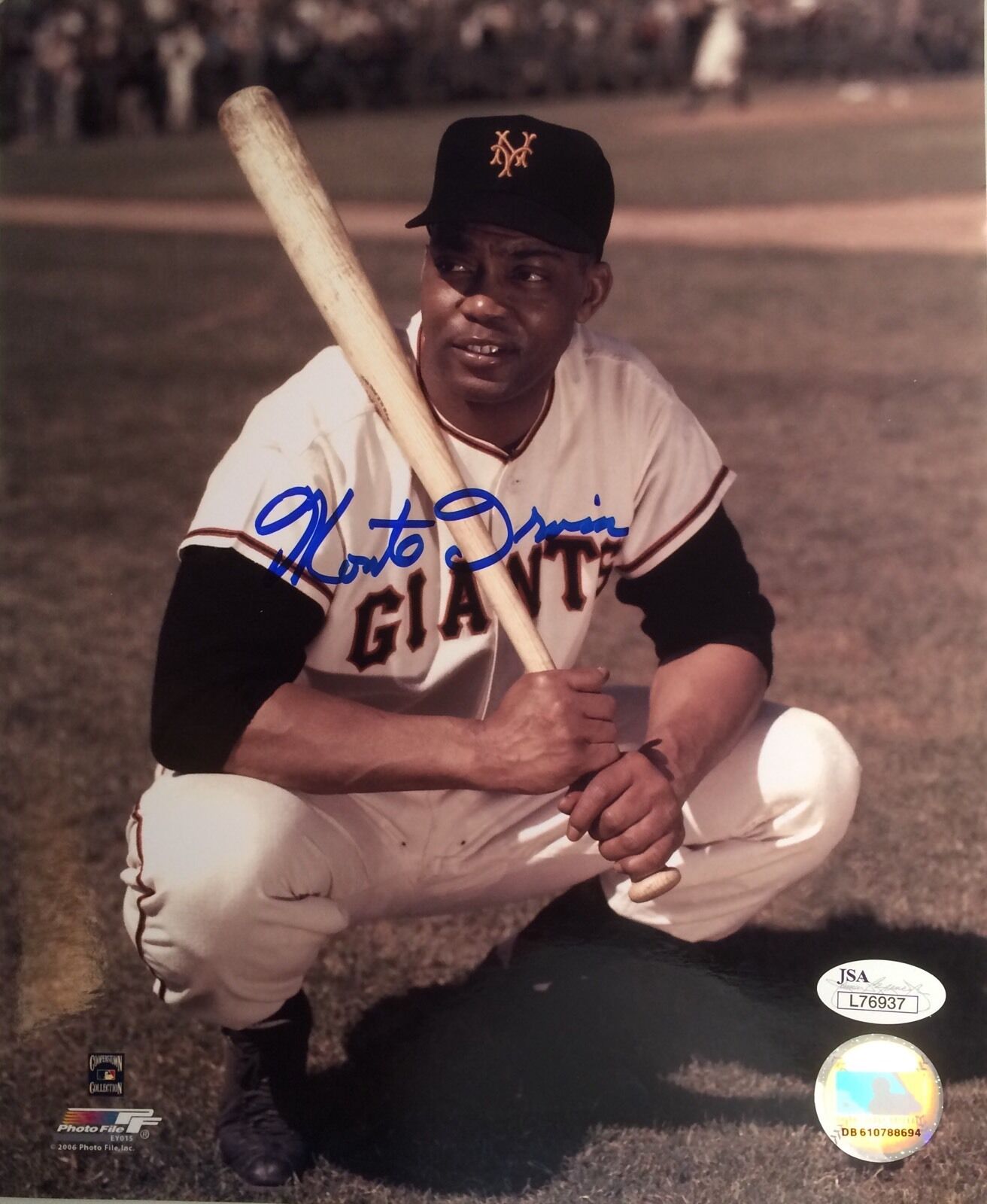 Monte Irvin San Francisco Giants Autographed 8x10 Pose 3 w/ JSA COA