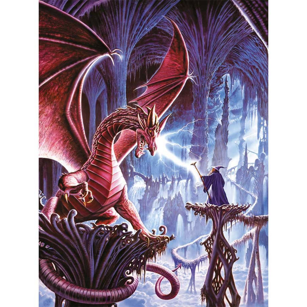 

(Multi-Size) Pterosaur - Round/Square Drill Diamond Painting, Square diamond 30*40cm, 501 Original