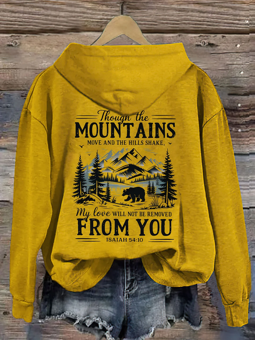 Though The Mountains Move Vintage Hoodie