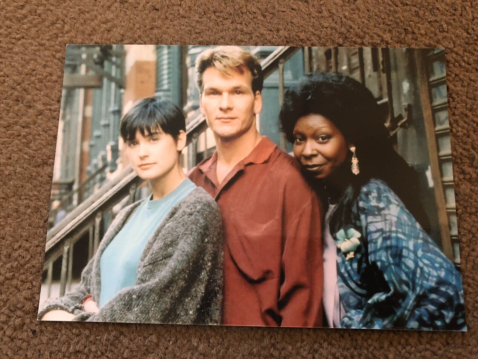 DEMI MOORE/ PATRICK SWAYZE & WHOOPI GOLDBERG (GHOST) UNSIGNED Photo Poster painting- 7x5”