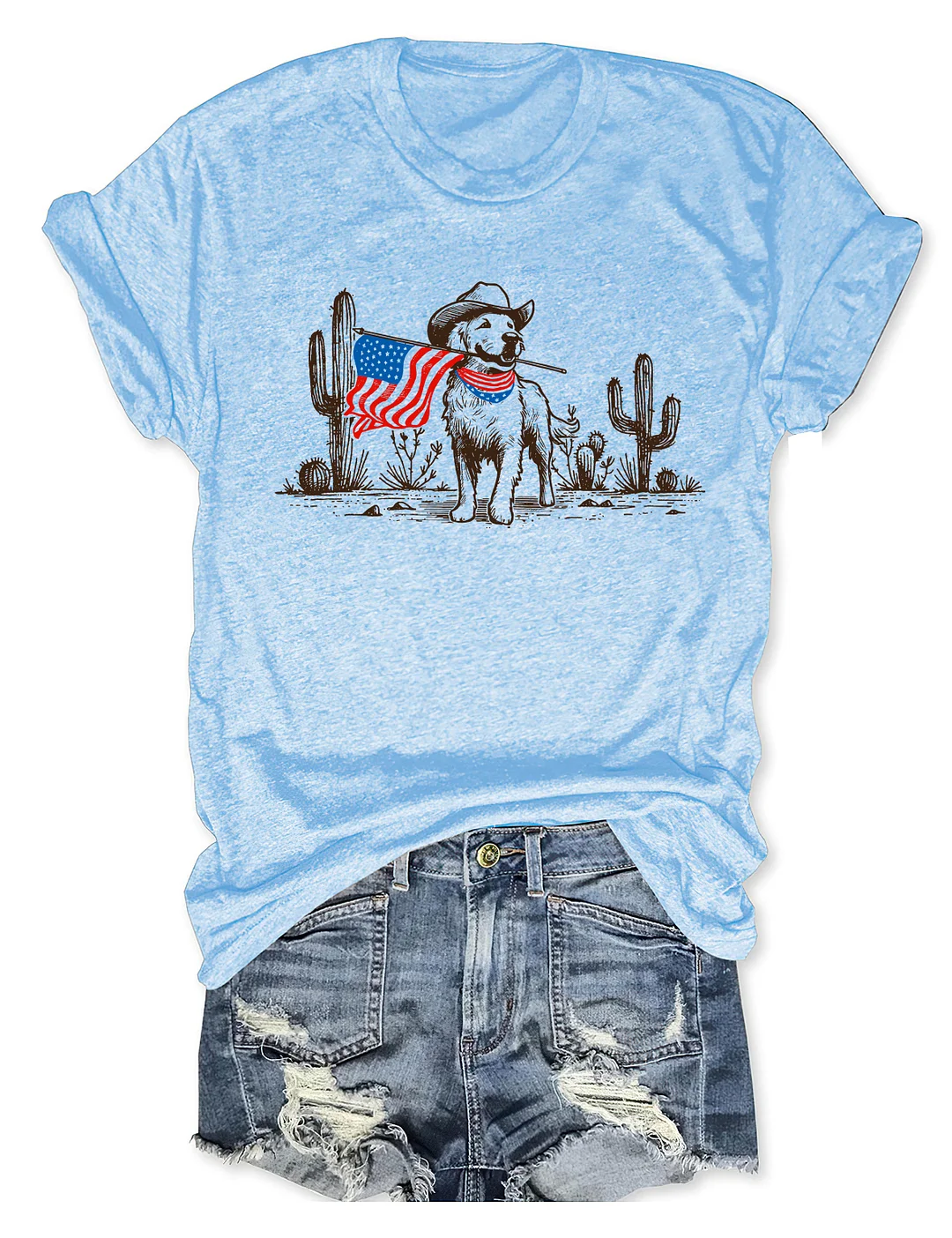 Golden Retriever 4th Of July T-shirt