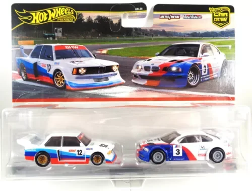 Dronehint 2025 HOT WHEELS PREMIUM CAR CULTURE 2 CAR SET BMW 320 GROUP 5 & 2001 BMW M3 GTR Toy