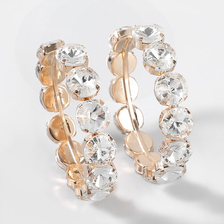 Alloy Diamond Earrings Jewelry Ear Rings