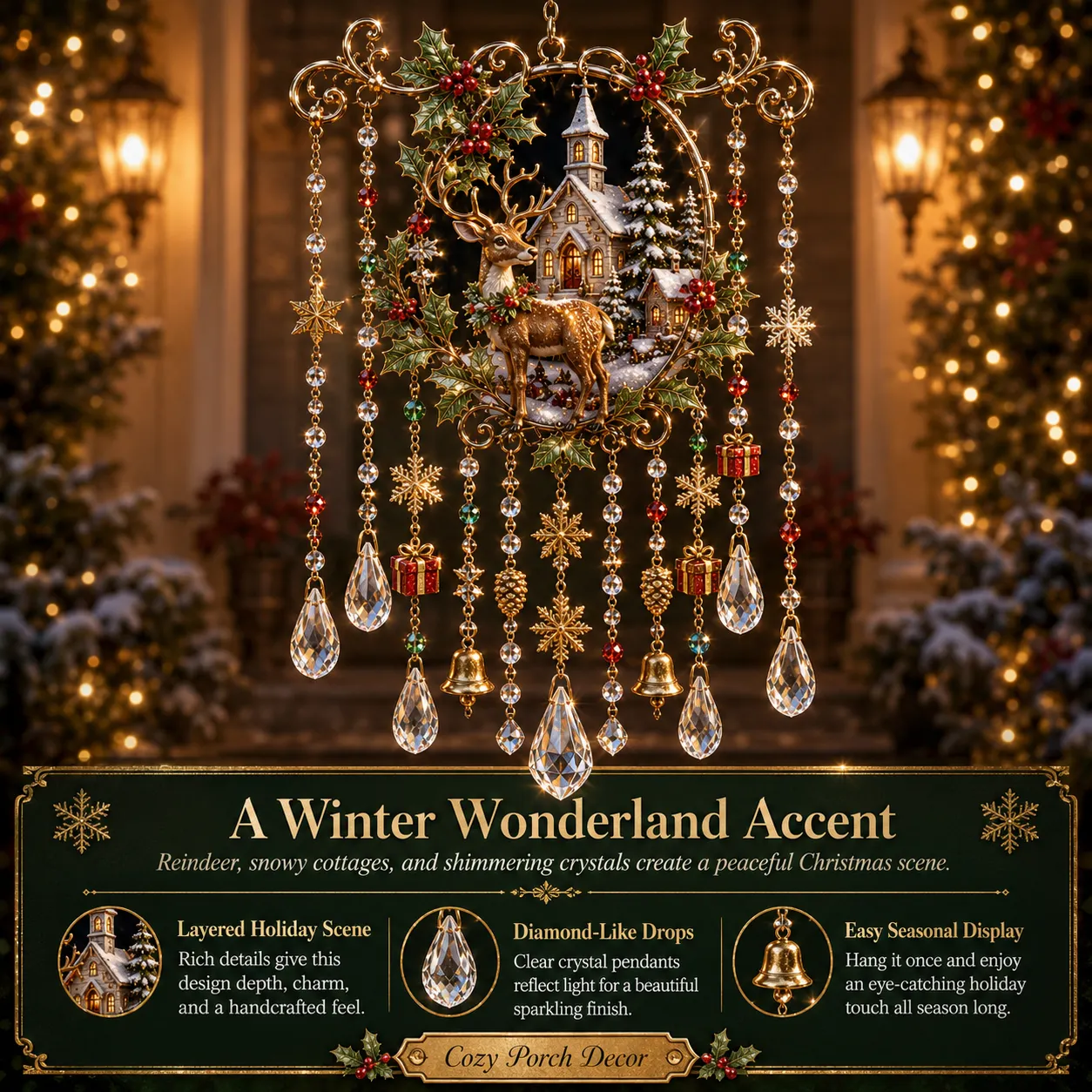Magical Christmas Wind Chime hanging decoration