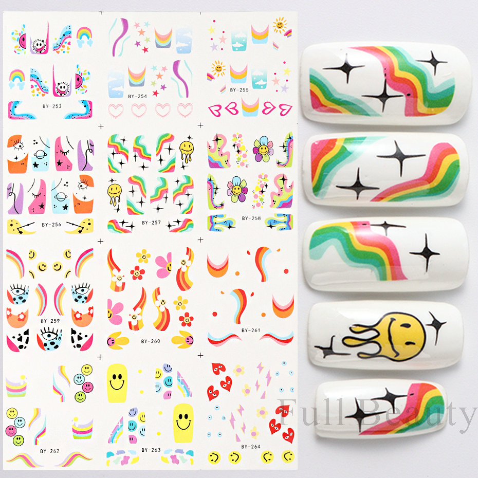 Bonusgud 12pcs Black Butterfly Water Nail Sliders Set Hollow Nails Design Flying Wings Stickers Drawing Pattern Manicure Transfer Foils