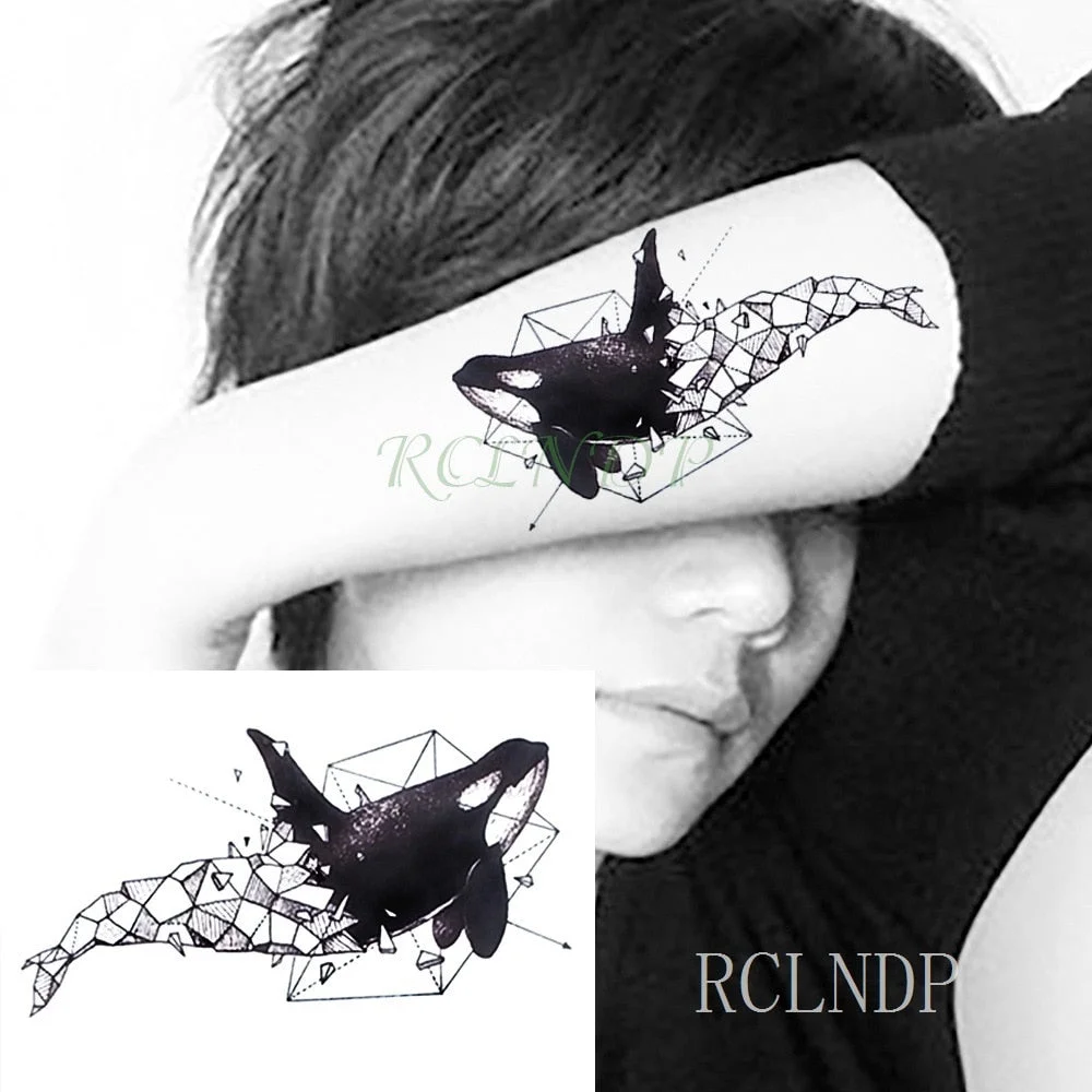 Waterproof Temporary Tattoos sticker Cobra snake totem tattoo Water Transfer fake tattoo for man woman 10.5*6cm