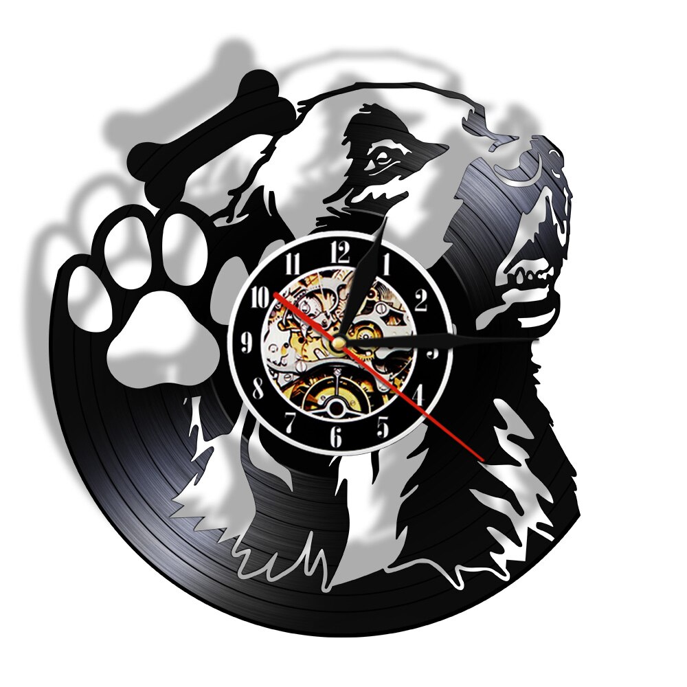 

I Love Dogs Labrador Portrait - Vinyl Record Wall Clock - Without LED, 501 Original