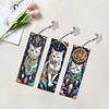 3Pcs Diamond Painting Dream Catcher Cat Bookmarks Kits for Bookworms