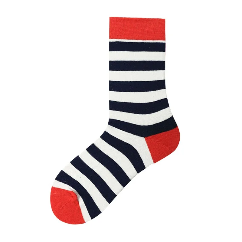 Unisex Painting Style Women Socks 100 Cotton Harajuku Colorful Kawaii Streetwear Full Socks Funny Cute Animal Striped 1 Pairs