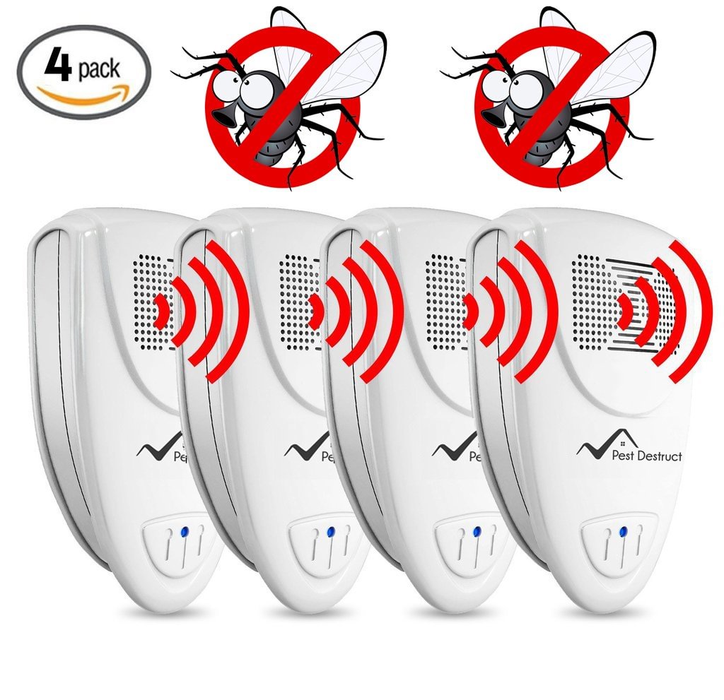 Ultrasonic Fly Repeller - PACK of 4 - vzzhome