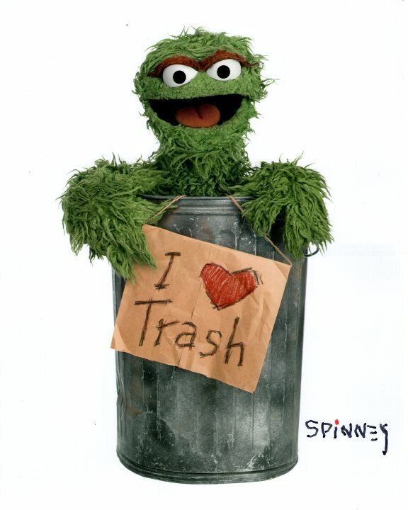 CAROLL SPINNEY signed SESAME STREET OSCAR THE GROUCH 8x10 Photo Poster paintinggraph