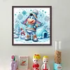 Winter Eeyore-11CT Stamped Cross Stitch 40*40cm/15.75*15.75in
