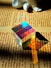 K9 Crystal Optical Glass Prism Cube