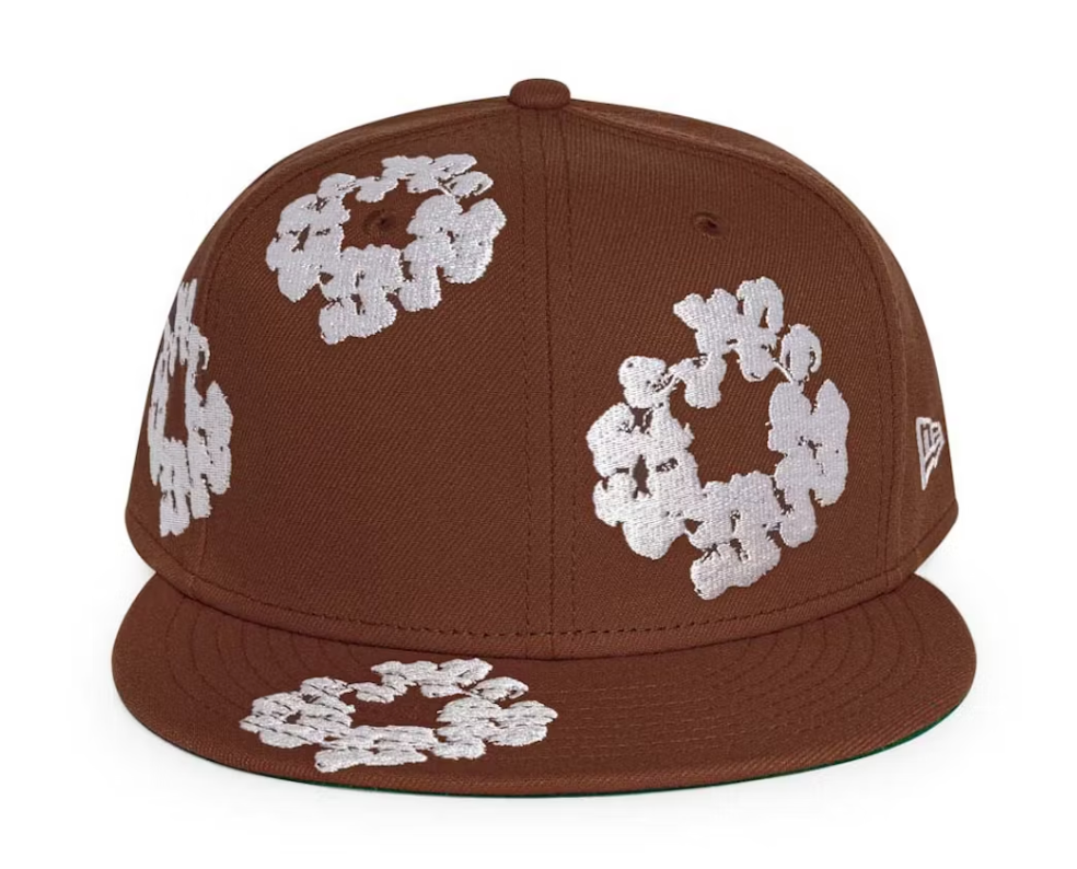 Denim Tears New Era Cotton Wreath 59/50 Hat Brown