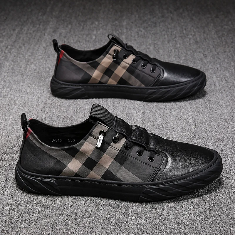 2023 New Men's Fashion Casual Leather Shoes