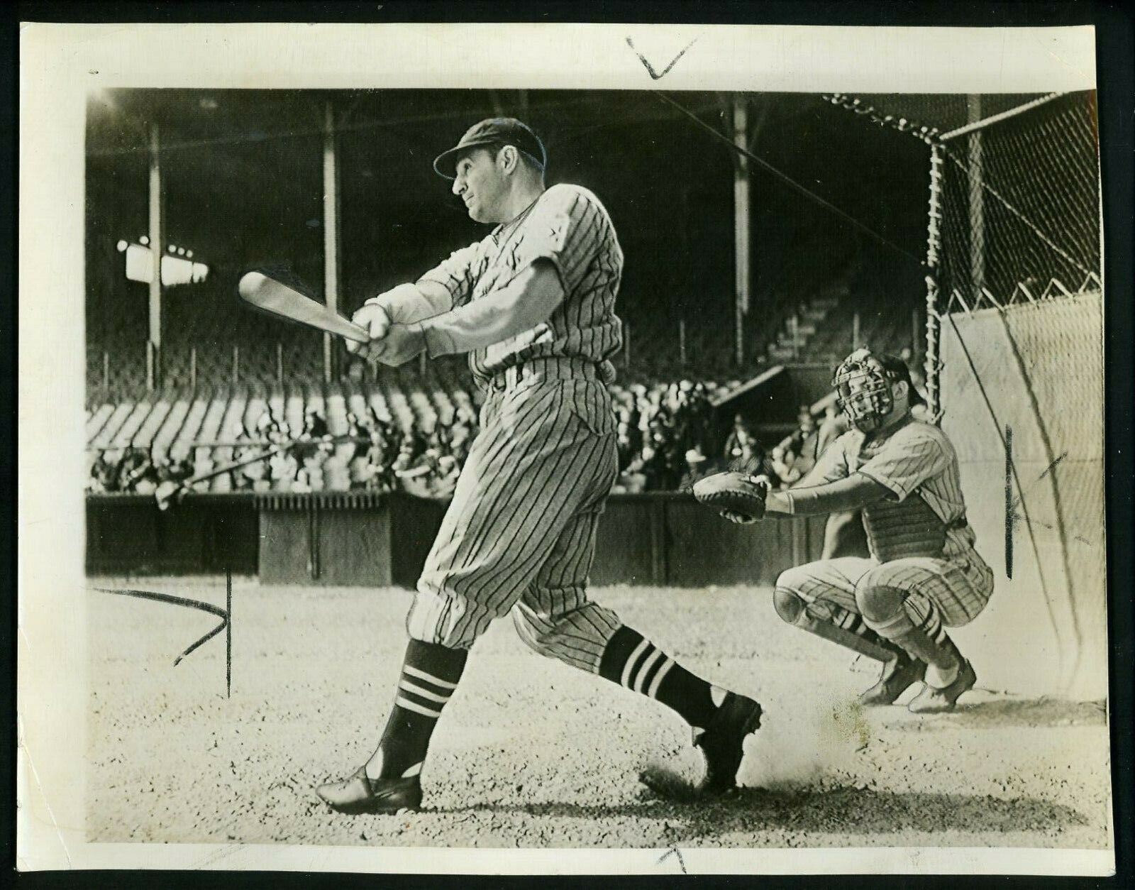 Ben Chapman 1939 TYPE 1 Press Photo Poster painting Cleveland Indians