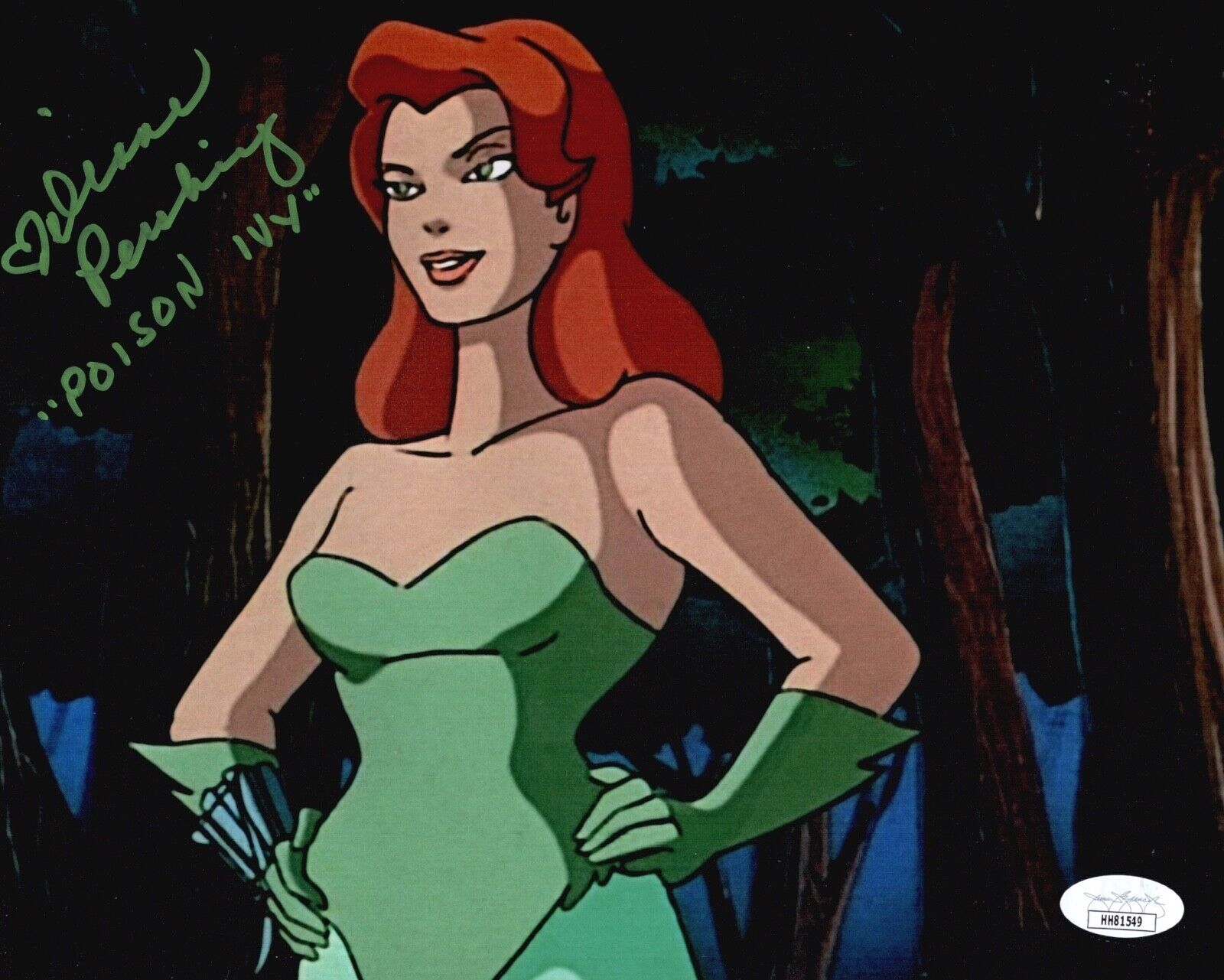 DIANE PERSHING Batman Animated Series Signed 8x10 Poison Ivy Photo Poster painting JSA COA Cert