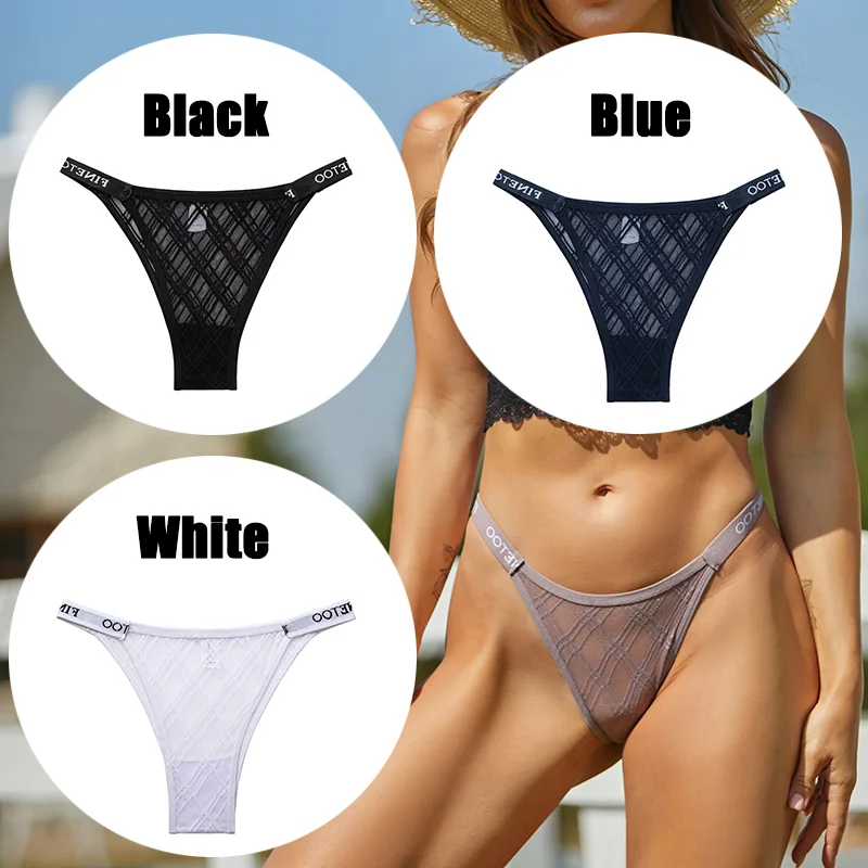 Billionm Sexy Underwear for Women Perspective Thong G-string Lace Panties Breathable Intimates Lingerie Female Soft Undearpants