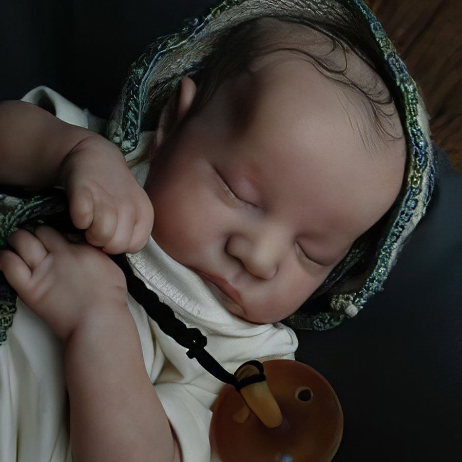 [New Series!] Real Newborn Reborn Baby Boy Realistic 12'' Eyes Closed Reborn Baby Doll Named Jaylen