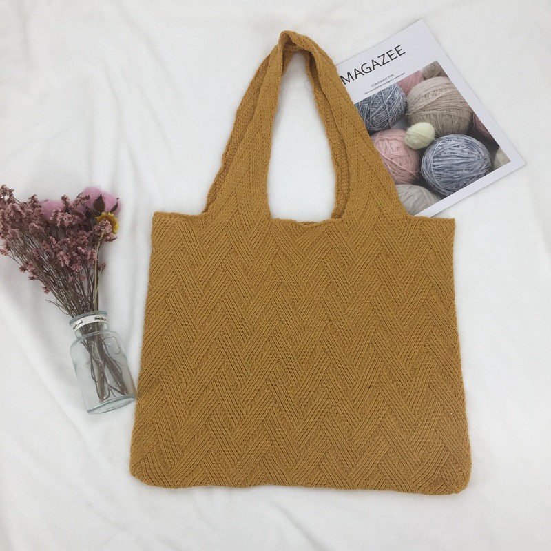 Rotimia Knitted bag fashion all-match one shoulder woolen bag