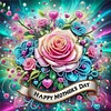 Diamond Painting-DIY Crystal Rhinestone Mother's Day Flower