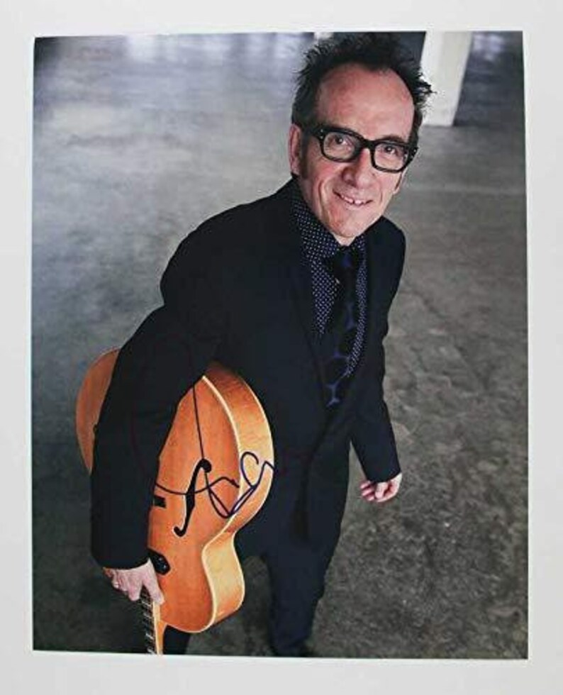 Elvis Costello Signed Autographed Glossy 11x14 Photo Poster painting - COA Matching Holograms