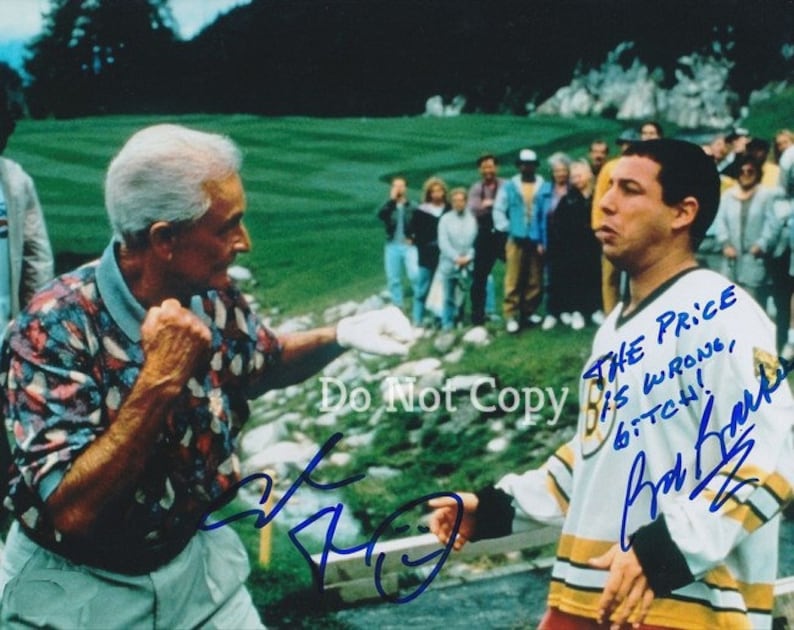 Bob Barker & Adam Sandler Signed Photo Poster painting 8X10 rp Autographed Picture Happy Gilmore