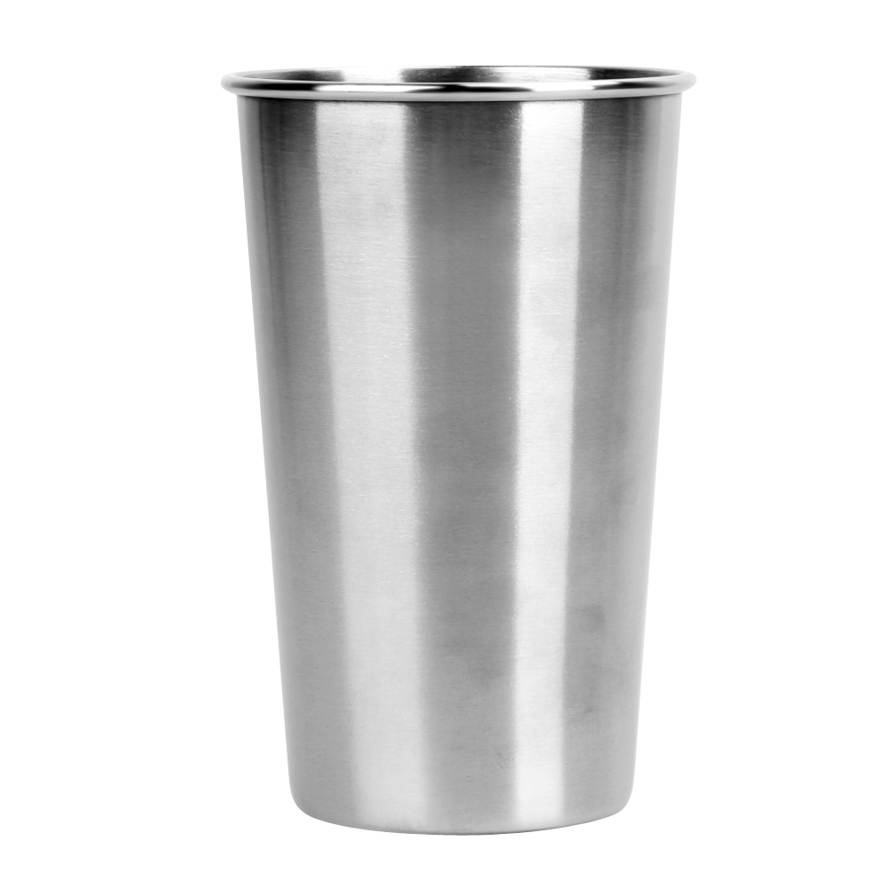 

500Ml Stainless Steel Cups 16Oz Tumbler Pint Glasses,18/8 Metal Cups, 501 Original
