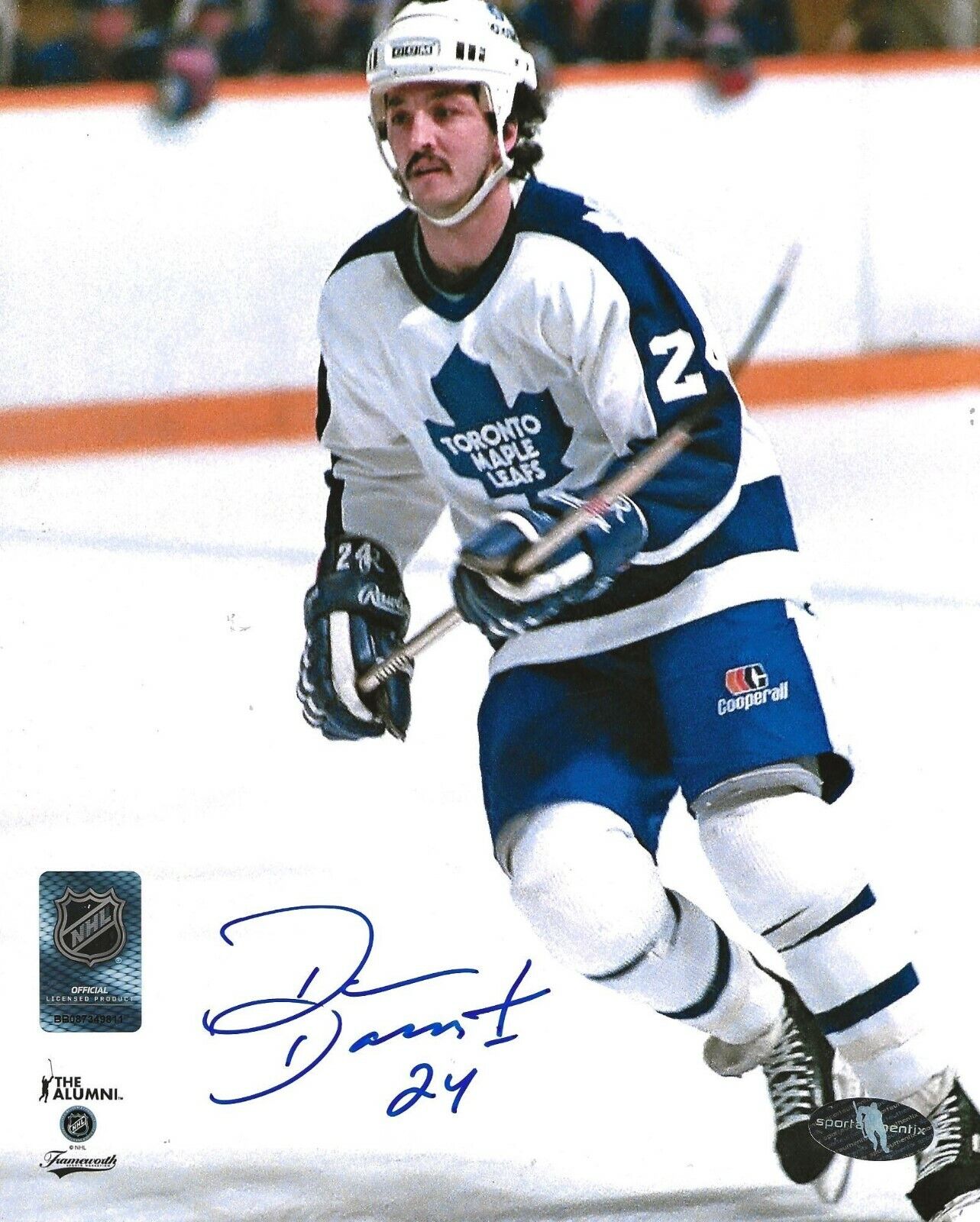 Dan Daoust signed Toronto Maple Leafs 8x10 Photo Poster painting autographed