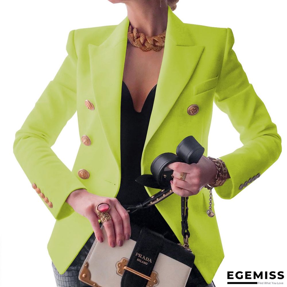 Autumn and winter new solid color fashion casual suit coat | EGEMISS