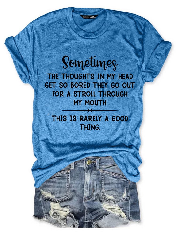 Bestdealfriday The Thoughts In My Head Get So Bored T-Shirt