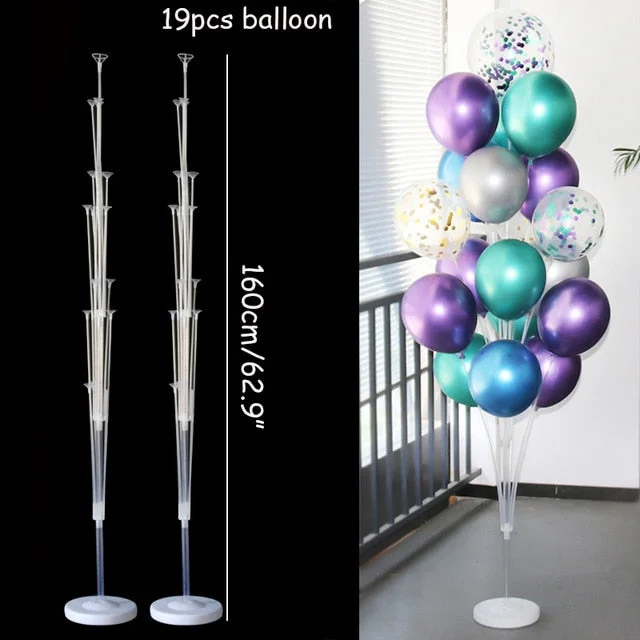 7/11/13/19 Tubes Balloon Stand Holder Column Confetti Balloons Happy ...