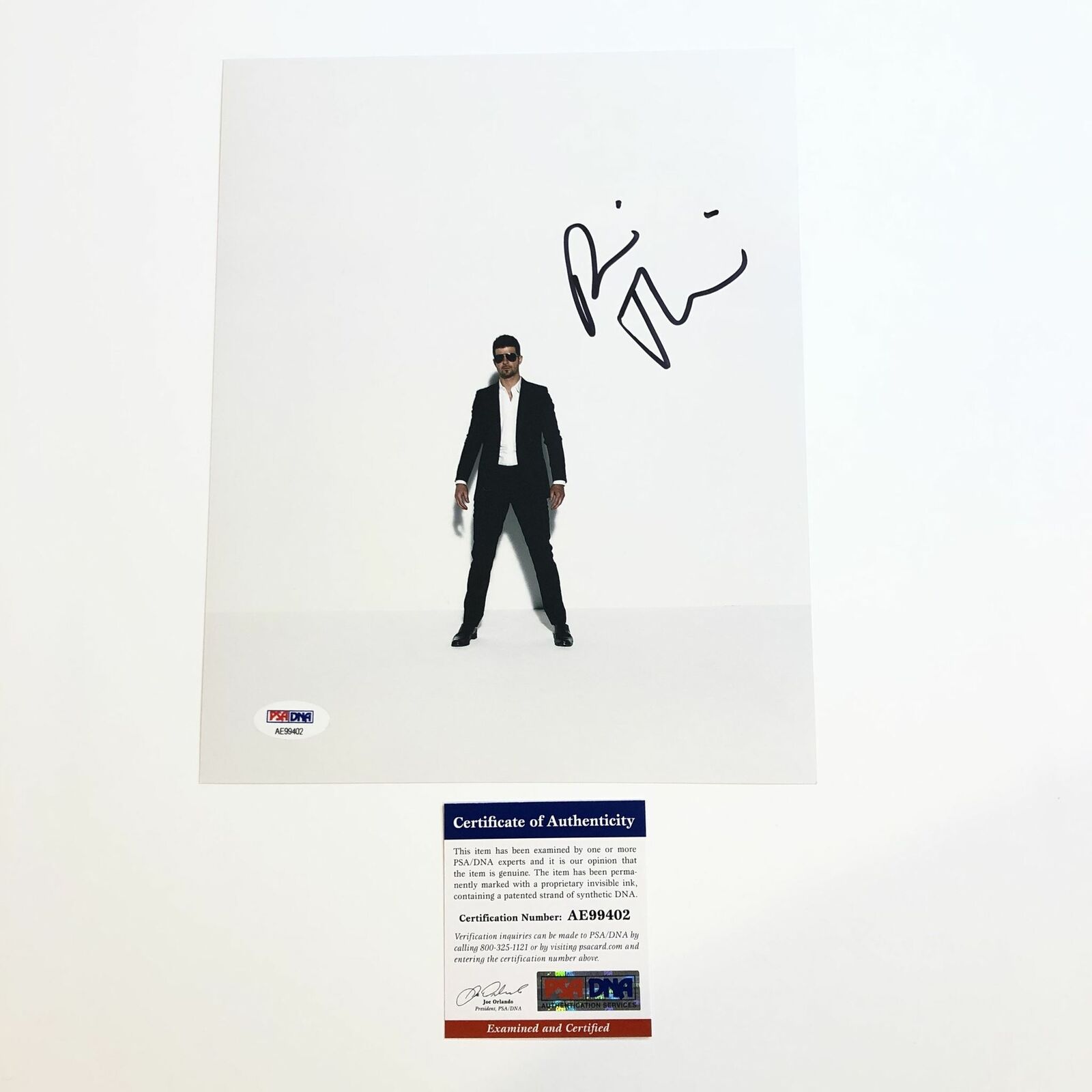 Robin Thicke signed 8x10 Photo Poster painting PSA/DNA Autographed