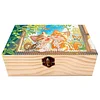 5D DIY Diamond Painting Handmade Wood Storage Box for Home Decor Craft (Cat)