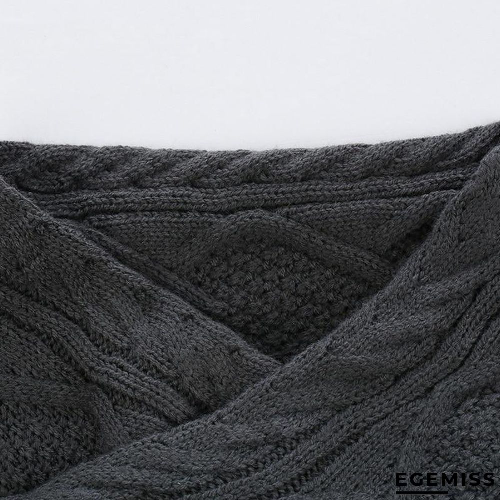 Mens buckle Sweater Cardigan Autumn winter Fashion Warm Thick Hedging Turtleneck Knitting Jumper Sweaters | EGEMISS