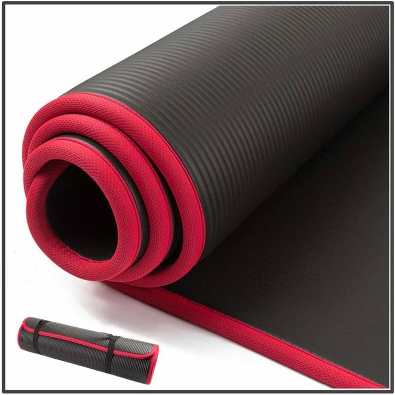 10MM Extra Thick 183cmX61cm High Quality NRB Non-slip Yoga Mats For Fitness Pilates Gym Exercise Pads Exercise mat