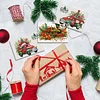 10PCS diy Weihnachten Diamant Kunst Kristall Rubbelkarte handgemachte Geschenkkarte (Auto)