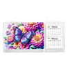 2027-2028 Two-Year Diamond Painting Calendar Kit, 13 Exquisite Multicolor Butterfly And Floral Illustrations, Large Size Desk Calendar, Mosaic Art Coil-Bound Desktop Planner