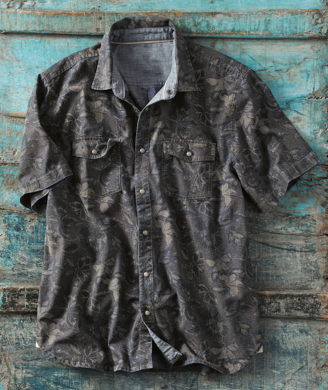 Men's Casual Short Sleeve Vintage Shirt