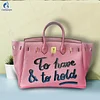 Hand Draw Customize Art English graffiti Bags For women Handbags Designer Shoulder Bag Real Cowskin Leather Unique personality