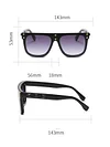 Oversized Square-Frame Acetate Sunglasses